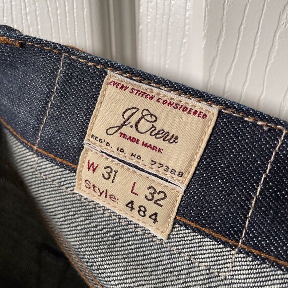 J Crew 484 Slim Fit Raw Selvedge Denim 31 x 32 Japan Selvedge - Picture 3 of 8